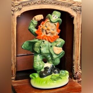 Vintage Lefton Exclusives Japan Porcelain Irish Dancing Leprechaun